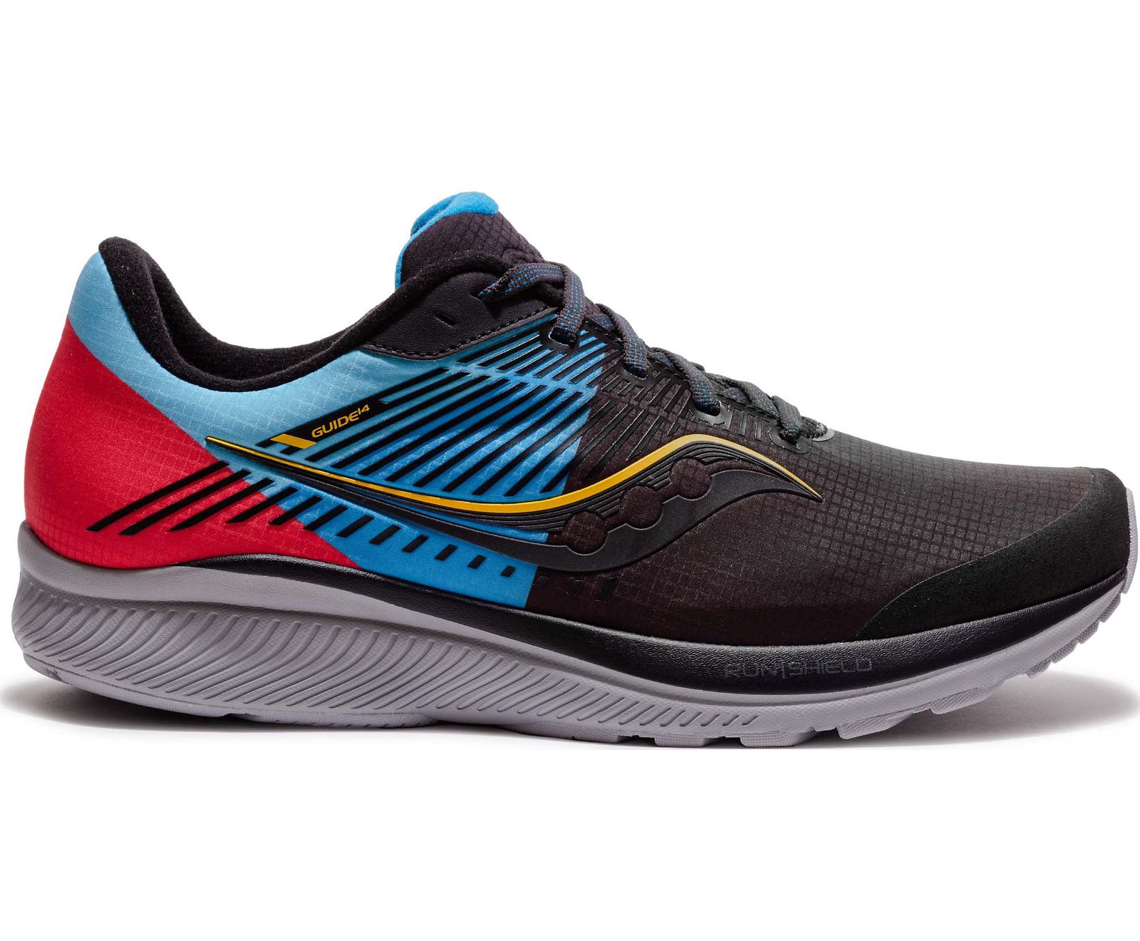Saucony Guide 14 Runshield Women's Running Shoes Black / Blue / Red | Canada 149LISH